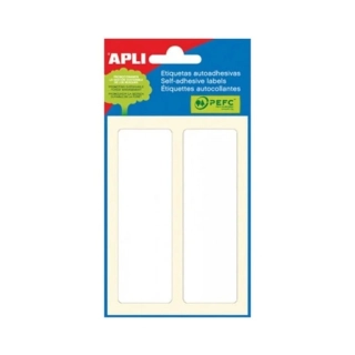 Popisovací štítky 31x100 mm APLI, bílé, A6, 6 listů