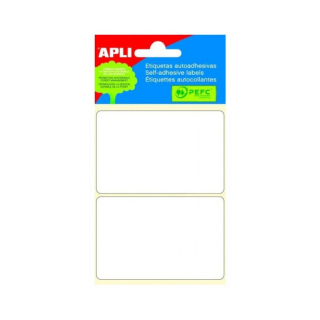 Popisovací štítky 53x82 mm APLI, bílé, A6, 6 listů